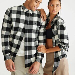 NWT Aeropostale Long Sleeve Buffalo Check Softspun Flannel Unisex Shirt M